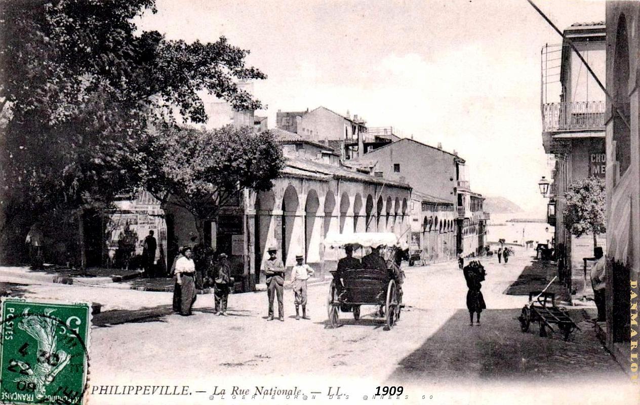 2846- Philippeville - Rue Nationale - 1909.jpg